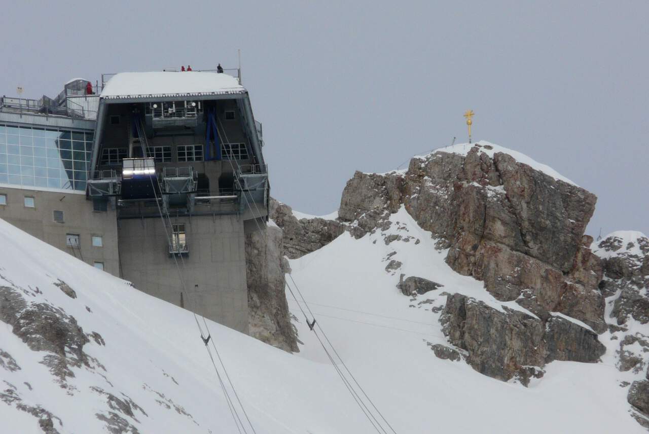 Gipfelstation der Zugspitz Gletscherbahn